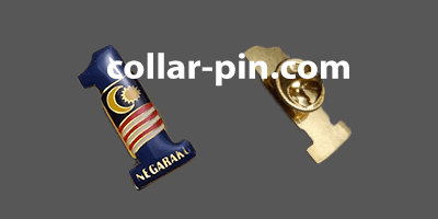 collar pin malaysia logo supplier custom shape etching colours front and back
