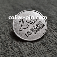 collar pin malaysia custom logo shape supplier embossed without colours