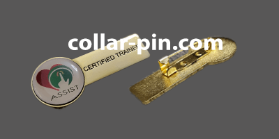 custom shape epoxy collar pin malaysia etching or colours with safety pins front and back