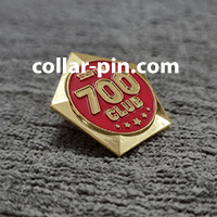 custom shape 3D collar pin supplier malaysia with colours