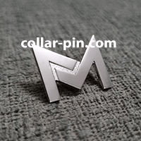 custom shape embossed collar pin supplier malaysia with logo design