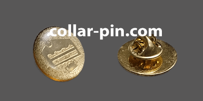 epoxy collar pin malaysia supplier custom shape etching gold plating back and front